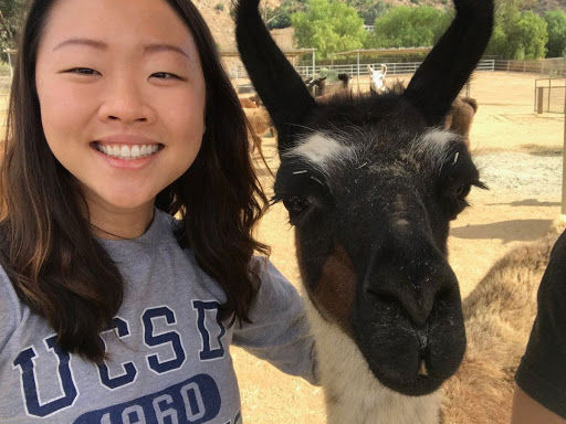 Marina and goat