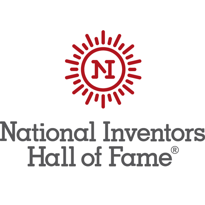 National Inventors Hall of Fame Red Logo with company name in black 